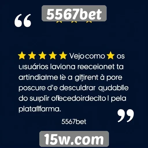 Atendimento ao cliente da 5567bet avaliados por usuários